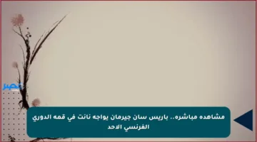 مشاهدة مباشرة.. باريس سان جيرمان يواجه نانت في قمة الدوري الفرنسي الأحد